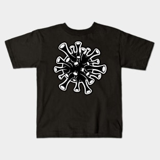 Black and White Virus Kids T-Shirt